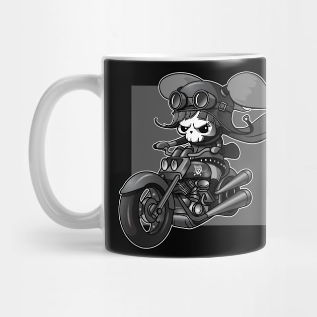 Cupcake Crossbones Biker by cucacb